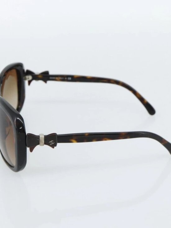 CHANEL Tortoise Pattern Sunglasses plastic Brown CC Auth 180941 main image 7